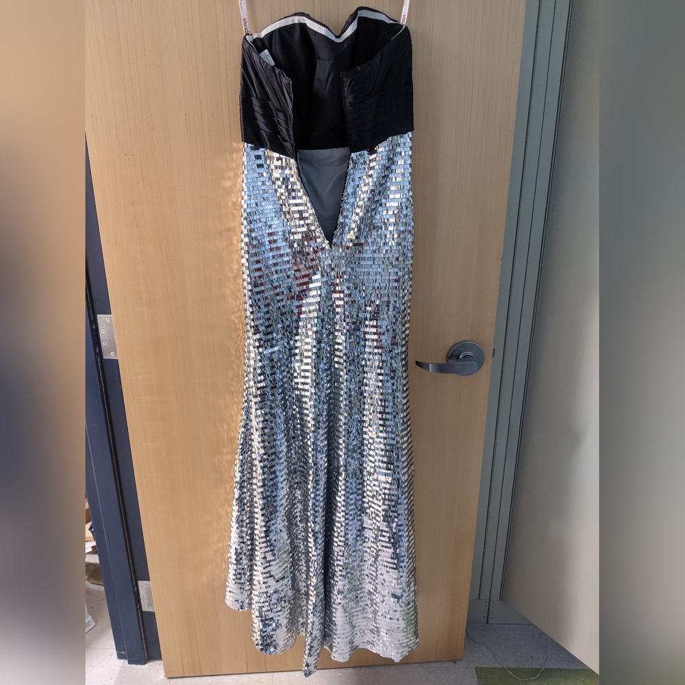 Silver Prom Gown - Picture 2 of 6